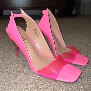 Bring pink FN heels size 10US